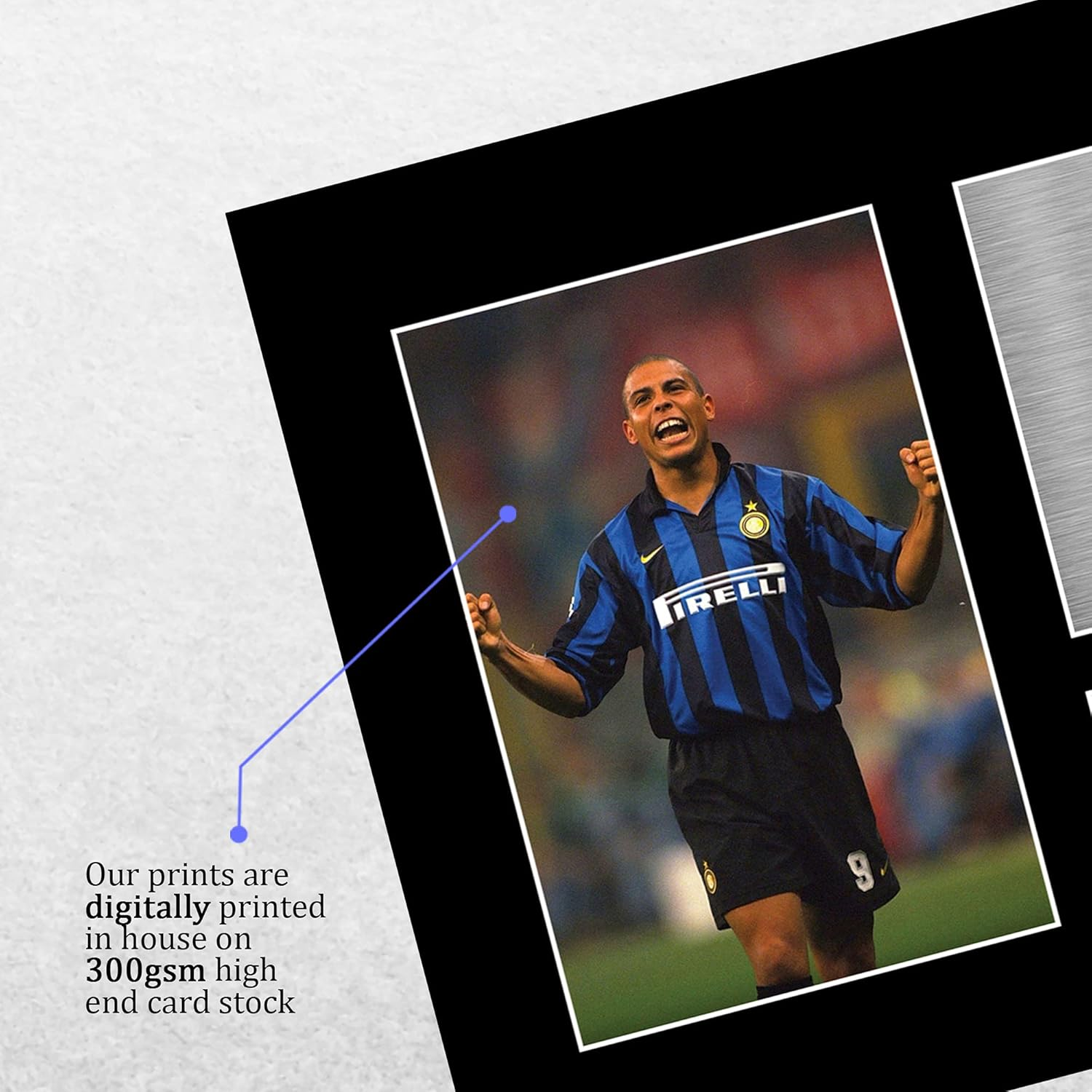 HWC Trading A4 Ronaldo Inter Milan Gifts Printed Signed Autograph Picture for Football Fans and Supporters