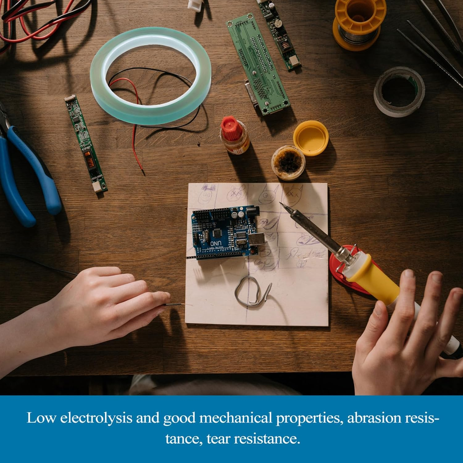 GLEAVI 5Rolls High Temperature Resistant Sublimation Masking Tape Pet Material for Projects Versatile Usage Easy to Cut for Heat Transfer Applications image number 1