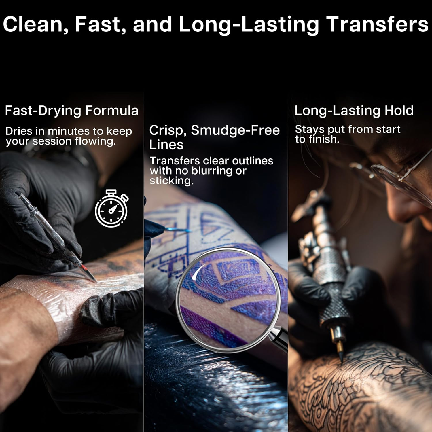 VRAIKO Fsherney Tattoo Transfer Gel, 300Ml Large Tattoo Stencil Gel Cream, Skin-Friendly & Fast-Drying Transfer Solution for Clear & Long-Lasting Designs, Clean and Easy Application image number 1