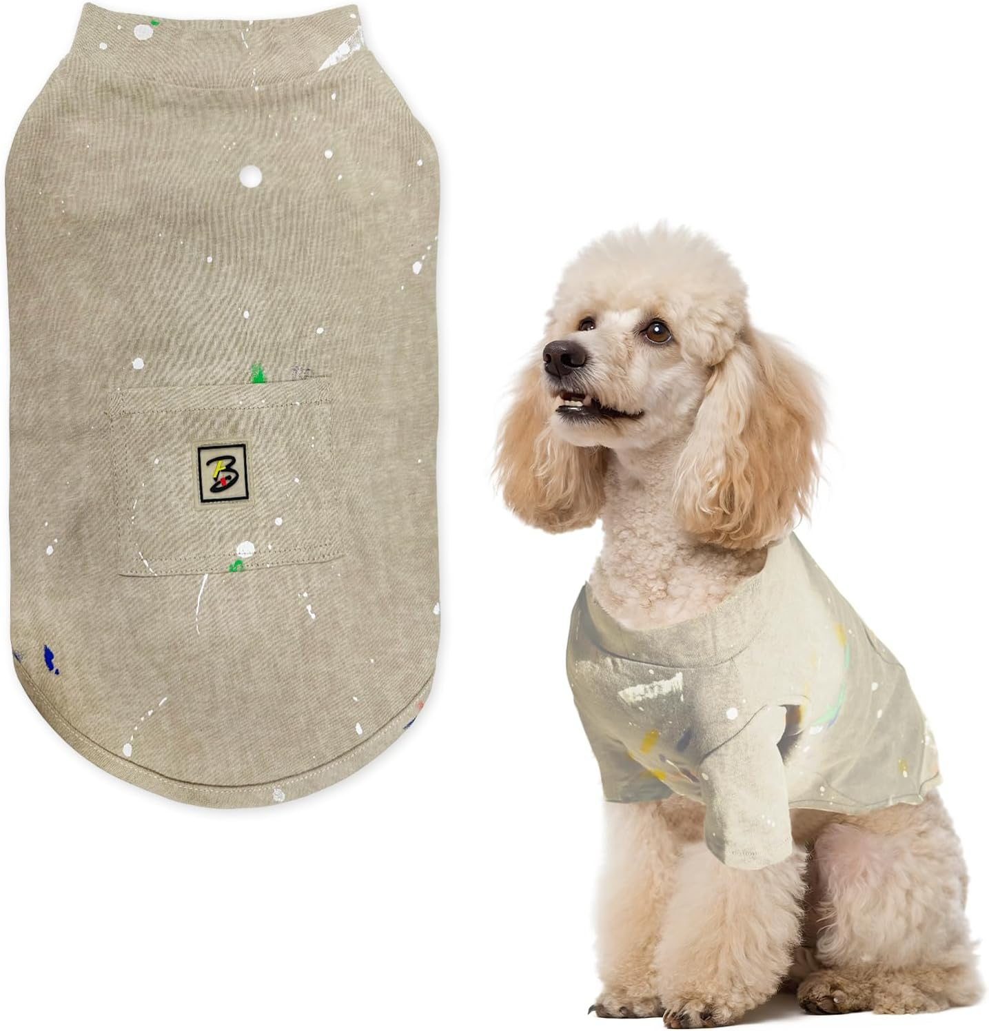 NILLOS Dog Jumper, 1 PCS Fashion Dog Vest for Small and Medium Dogs & Cats (Beige, XL)