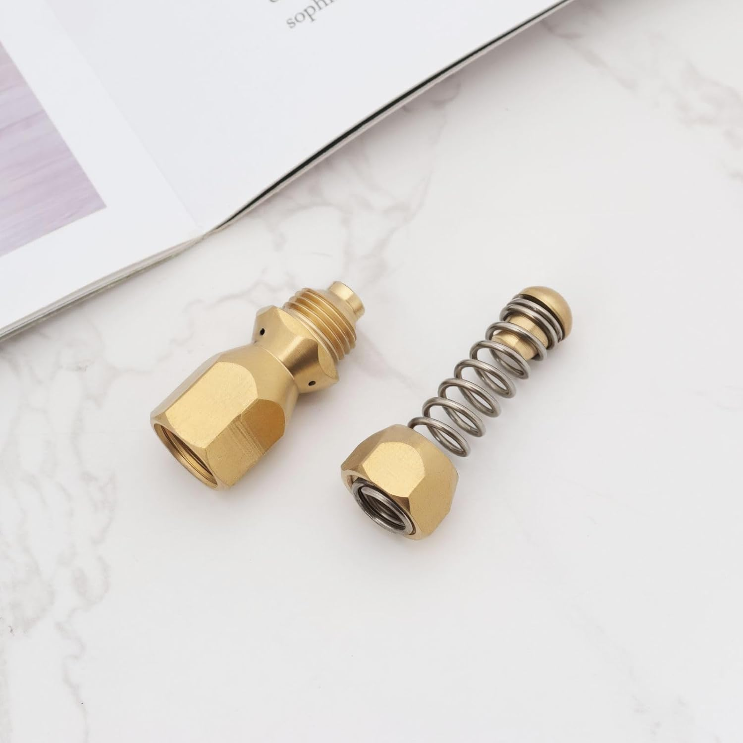 SG Store 1Pc G1/8 Inch High Pressure Nozzle Pipe Cleaning Nozzle Spiral Spring Nozzle Compatible with Karcher Compatible with Kranzler Compatible with WAP image number 1