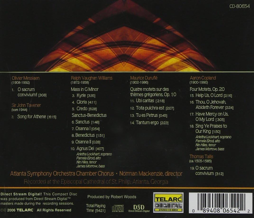 Copland/Durufle/Tavener/Tallis Copland/Durufle/Tavener/Tallis image number 1