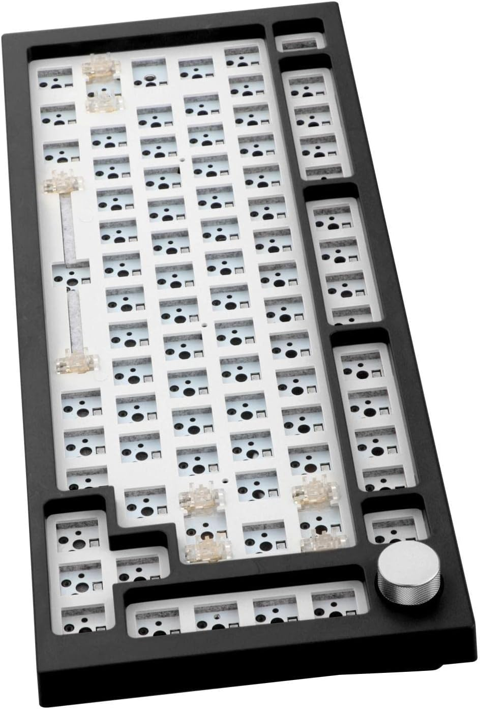 AAGAZA NT75 3/5Pin Hot Swap Gasket Mechanical Keyboard DIY Mechanical Gaming Keyboard 75% Compact Layout Customized Knob Keyboard for Windows Gaming PC - Ocean Blue (Color : Preto) - Ocean Blue image number 6