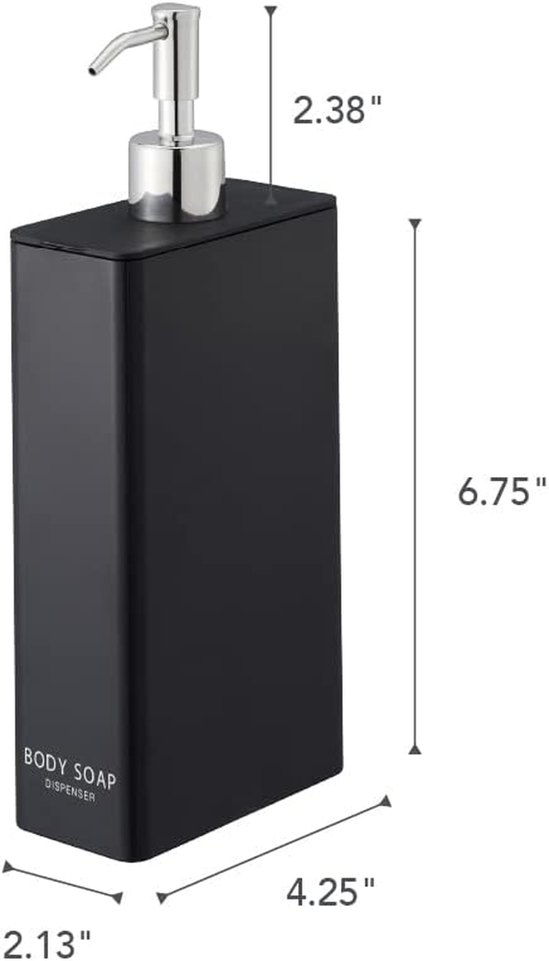 Yamazaki Tower Body Soap Dispenser Black Rectangular image number 4