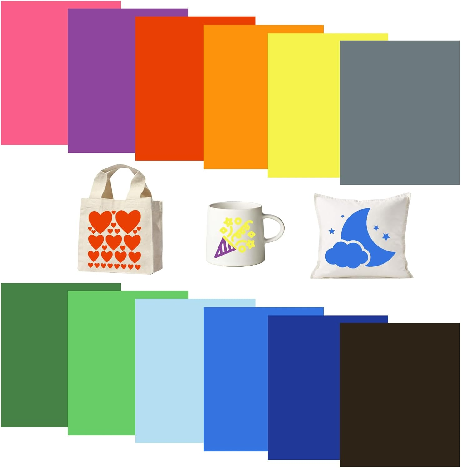 Tintnut Cowhide Sublimation Ink Transfer Sheets - 10 Sheets 12"X10", Cow Print Sublimation Transfer Paper Bundle for DIY Mugs, Tumblers, Key Chain, T-Shirts