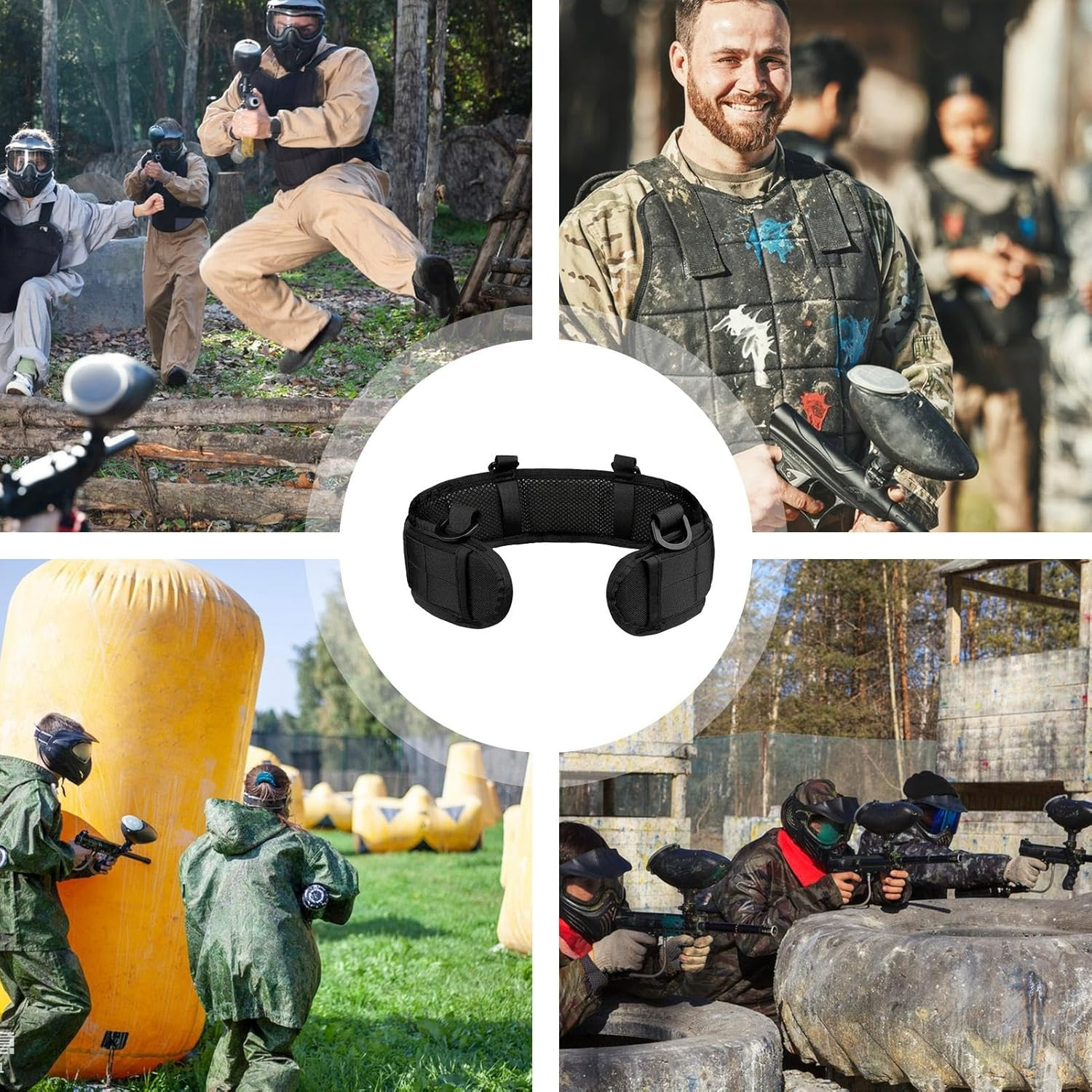 Belt Back Pad - Lumbar Support Cushion, Breathable Back Protector | Ergonomic Padded Belt Insert Lower Back Comfort Spine Support Pad, Cushioning Work Belts Weightlifting Daily Wear for Men, Women - Ruins image number 5