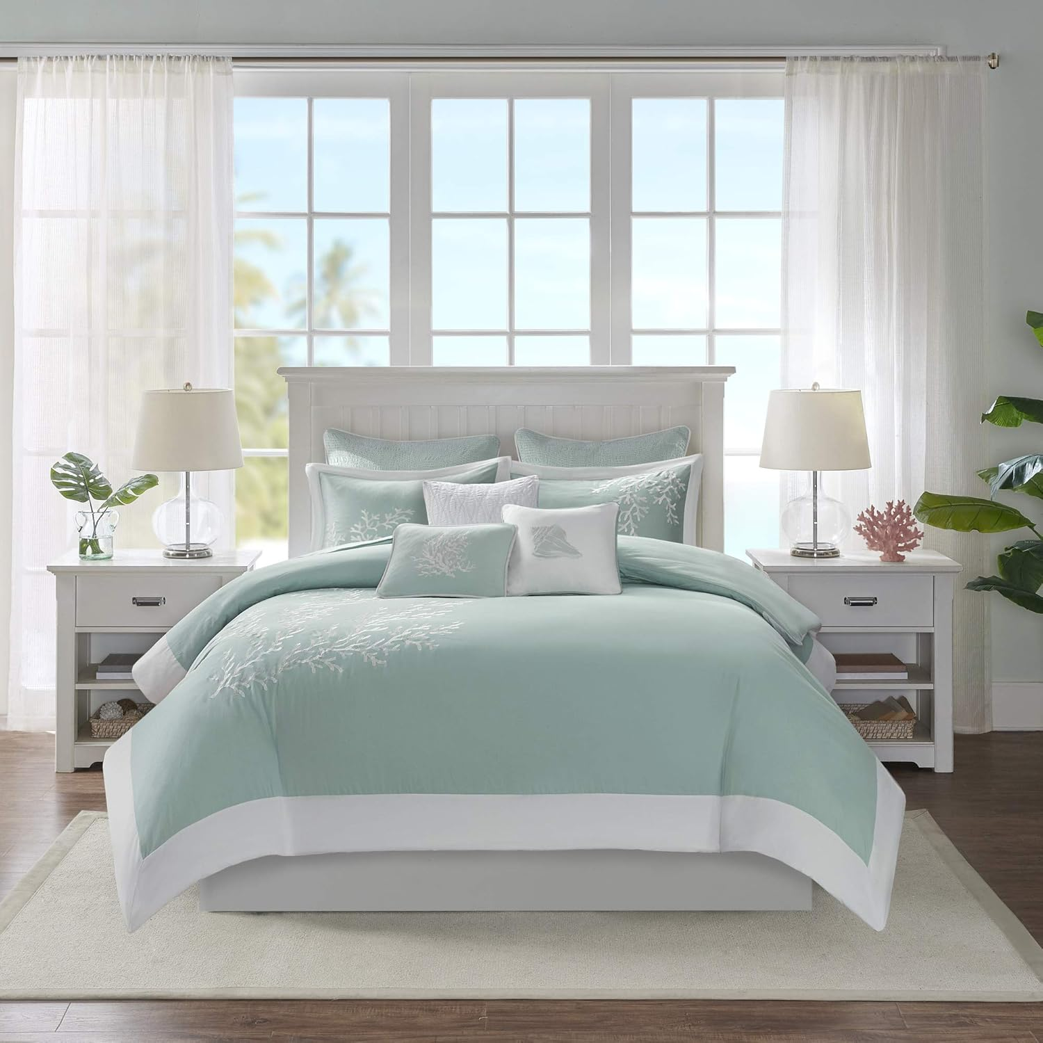 Harbor House Maya Bay Duvet Cover Mini Set, King, White