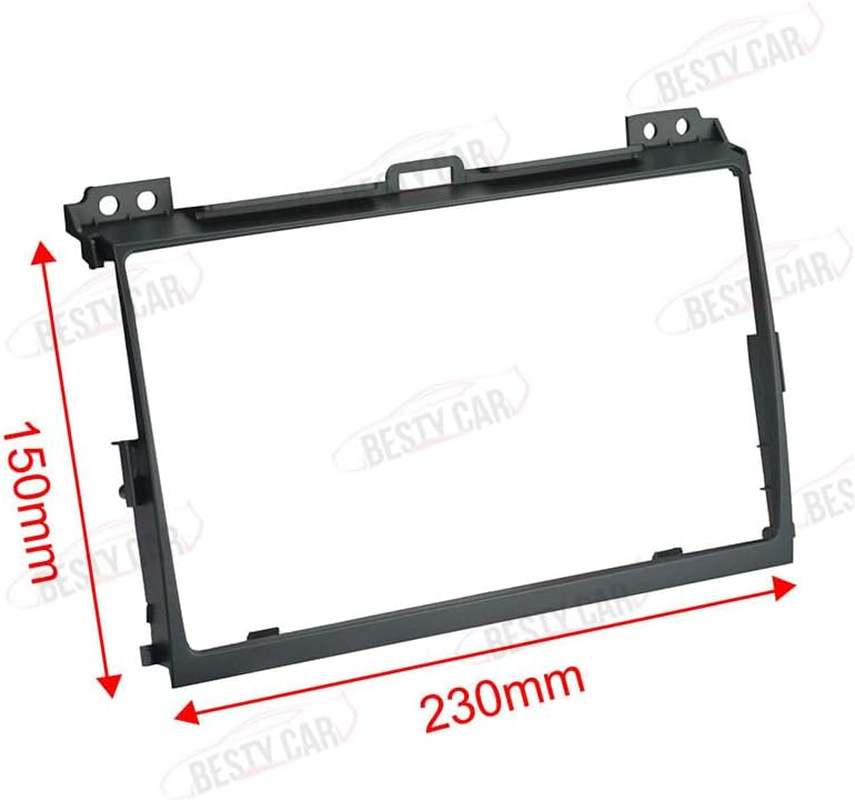 Fits for Toyota Land Cruiser Prado 120 LC120 Lexus GX470 2004-2009 Car Radio Stereo Fascia Frame Double DIN 9 Inch Dash Installation Mounting Kit image number 3