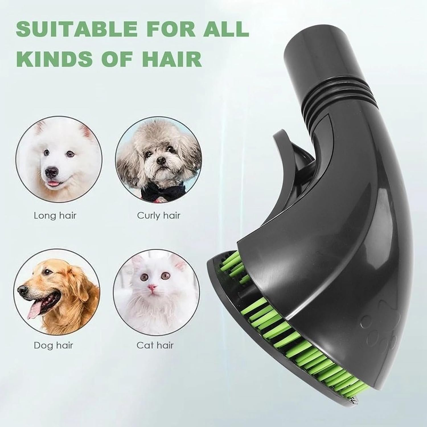 Pet Grooming Brush, Pet Hair Brush Vacuum Cleaner Nozzle Attachment, Cat & Dog Hair Brush Pet Grooming Tool Vacuum Cleaner Accessories image number 1