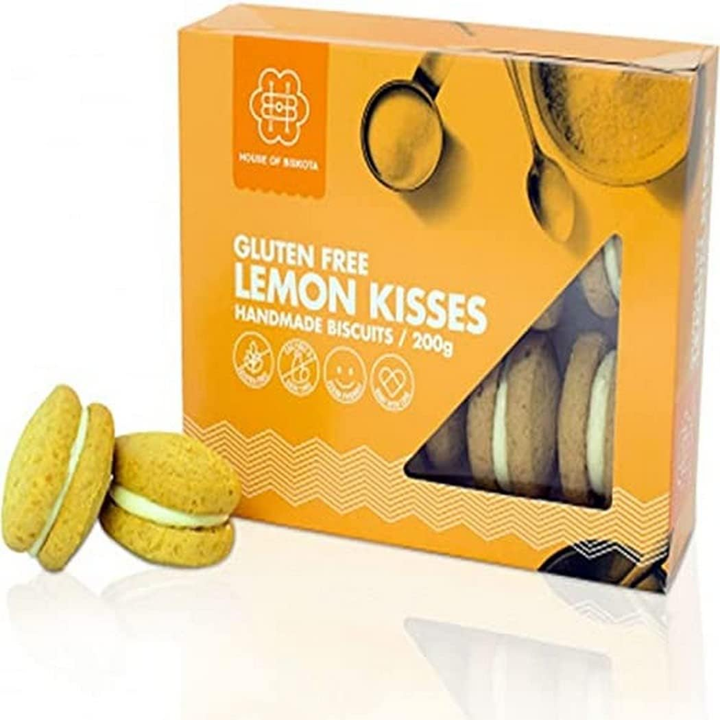 House of Biskota Gluten Free Lemon Kisses Biscuits 200 G image number 1