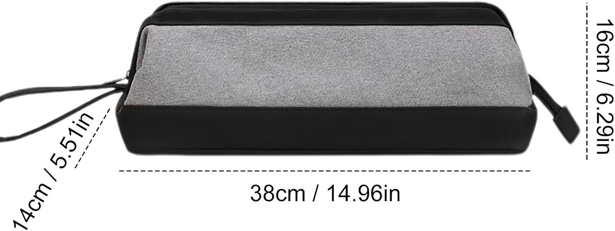 Blow Dryer Case - Hair Dryer Case, Curling Iron Bag | Dustproof Oxford Cloth Pu Leather Blow Dryer Protective Bag, Portable Hair Air Wrap Dryer Case for Outdoors, 14.96X6.29X5.51Inches image number 5