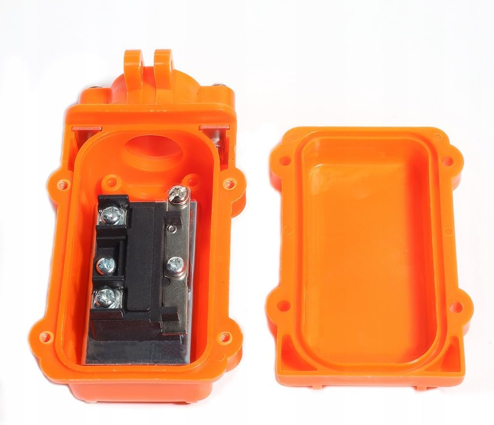 Aikoolwer 2 Ways Hoist Crane Push Button Switch Rain Proof Up-Down Switch Control Station Momentary COB61-UP-DOWN image number 3