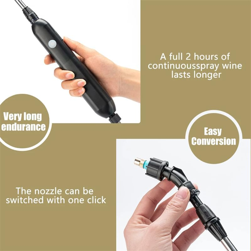 5L Electric Portable Garden Sprayer, Battery Sprayer with Adjustable Mist Nozzles, Electric Pump Sprayers in Lawn Yard and Garden,Pressure Weed Killer Sprayer image number 2