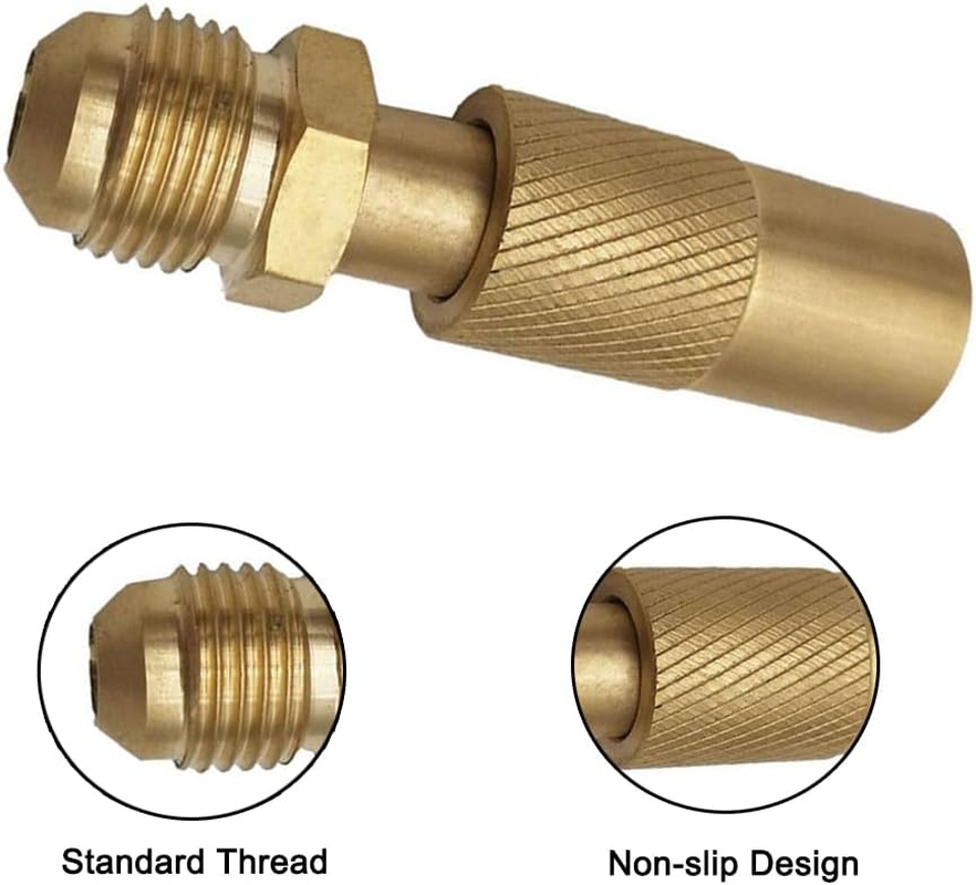 Tophomer 1 Piece, Tabletop Griddle 3/8" Male Flare RV Connect Adapter, Fits 17" & 22" Portable Gas Griddle, for RV Trailer Extension Hose Conversion Fitting