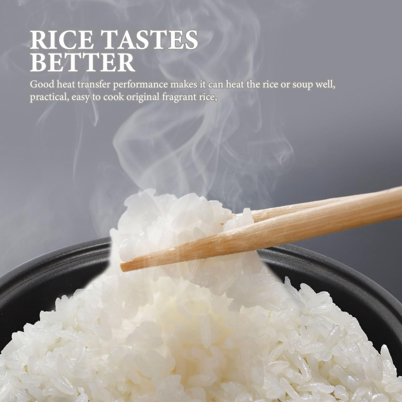 Amosfun Rice Cooker Inner Pot Replacement 5L Aluminium Alloy Non-Stick Coating Universal Compatible with Midea Electric Rice Cooker 14.8 Cm High Kitchen Accessories