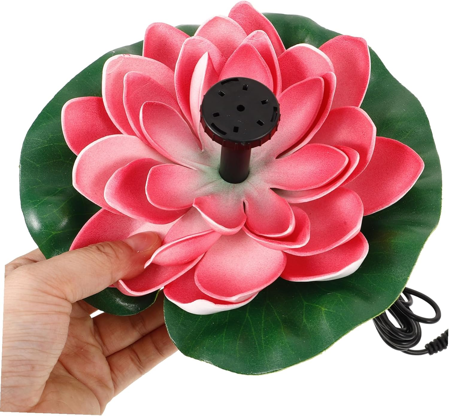 TEHAUX Solar Powered Floating Lotus Fountain for Garden Decor Outdoor Water Feature with Energy-Saving Pump Automatic Operation for Pools and Landscape Water Gardens image number 6