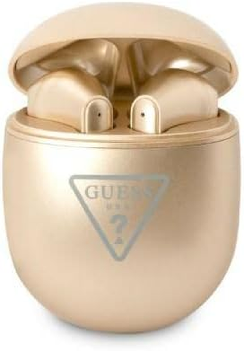 Guess GUTWST82TRD TWS Bluetooth Headphones + Docking Station Golden Triangle Logo image number 1