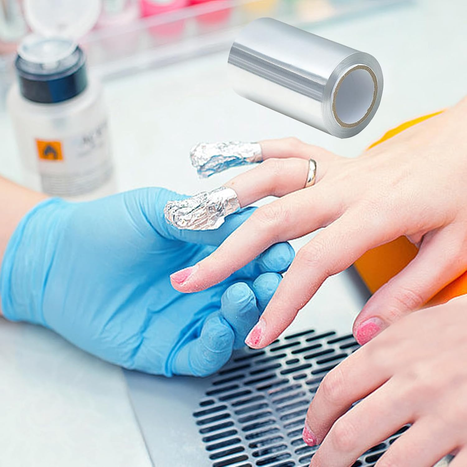 Pack of 4 Aluminium Foil Hairdressers, Hairdresser Foil Strands, Compact and Comfortable, Suitable for Hair Styling Arts Such as Nail and Hair Dyeing, Perming and Curling Care (12 Cm X 10 M, Silver)