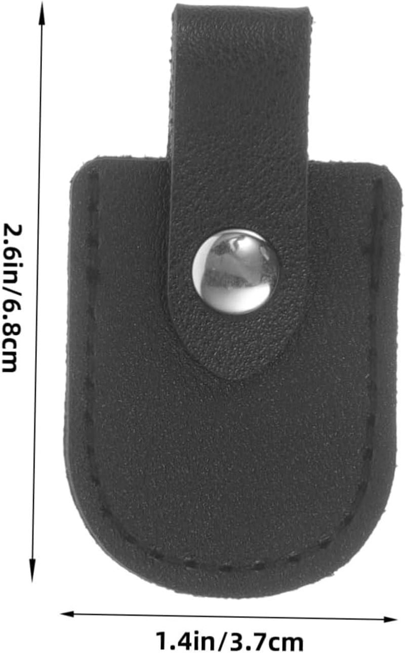 Ipetboom Pu Protective Nail Nipper Cover Sleeve for Manicure and Pedicure Tools Universal Cuticle Scissors Handle Storage Pouch Black Nail Scissor Case at Home and Salon image number 4