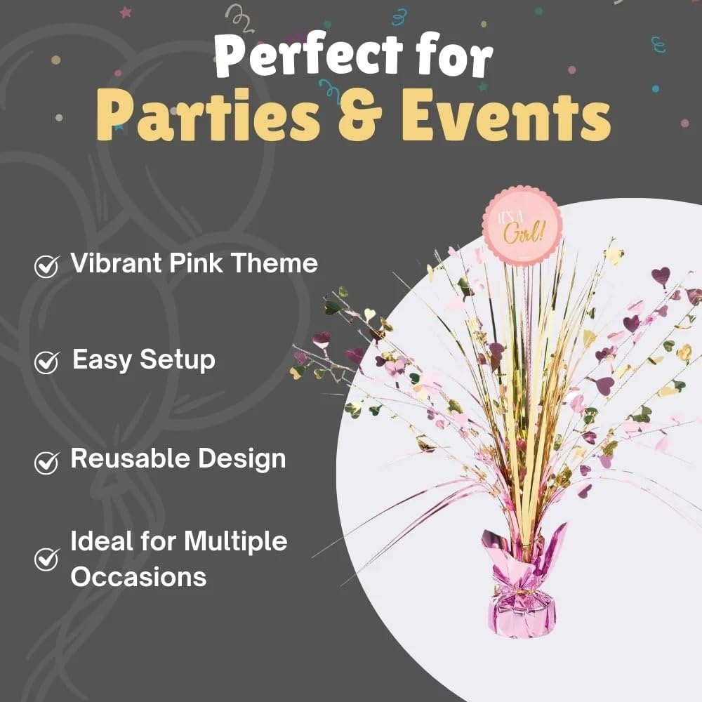 Amscan Baby Shower Girl Spray Centrepiece