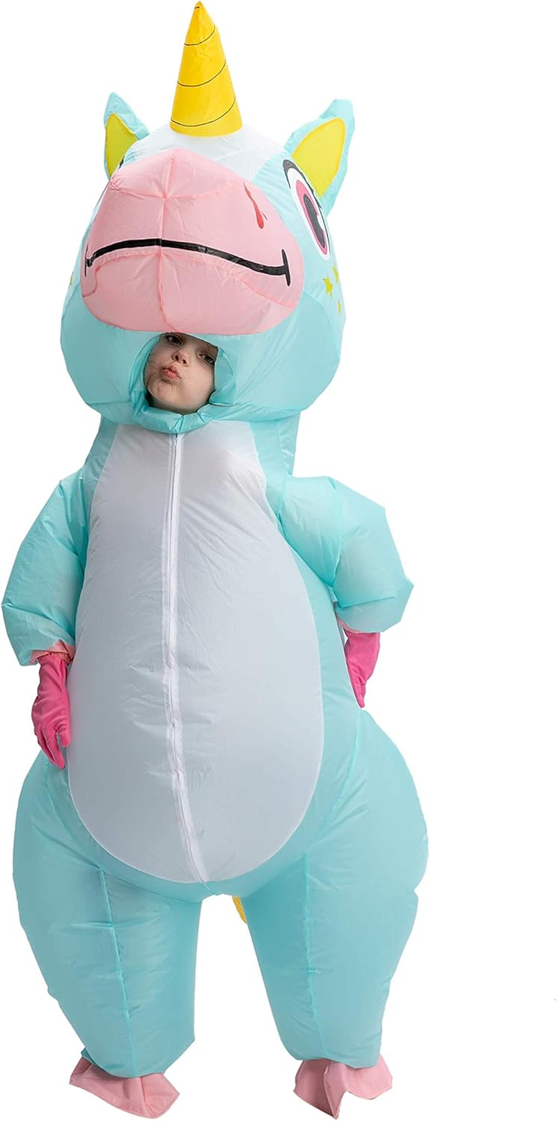 Spooktacular Creations Halloween Kids Inflatable Costume, Full Body Unicorn Blow up Costume, Unicorn Costumes for Parties image number 4