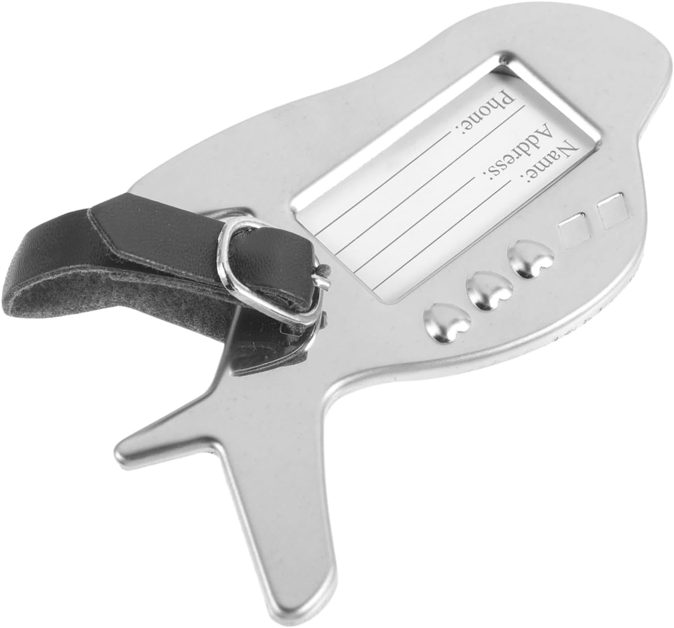 JEWEDECO Airplane Shaped Luggage Tag Lightweight Travel Identifier for Suitcases Easy to Personalize Name Information Travel Accessory For image number 6