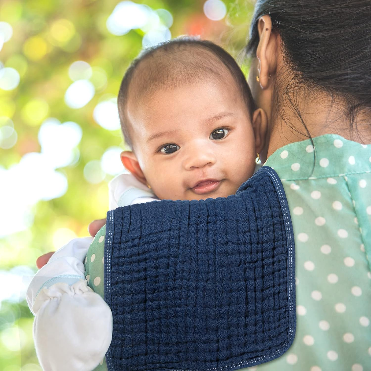 8 Packs Muslin Burp Cloths Large 20" X 10", 6 Layers Unisex Baby Absorbent 100% Cotton Burp Rags Colorful Muslin Washcloths for Baby Plain Soft Cotton Cloth for Babies Girls Boys(Warm Colors) - Adorable Colors image number 7