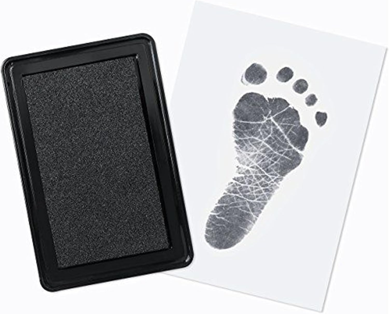 Baby Foot Prints Ink Pad | Baby Foot Printing Kit | Safe Handprint Tool for Newborns Babies, Pet Feet Stamp Kids Craft for Shower Parents Love image number 1