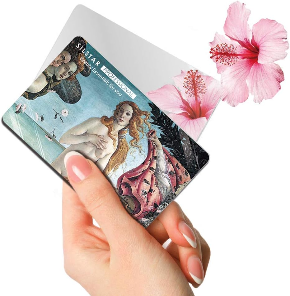 SILSTAR PROFESSIONAL Compact Card Mirror, Unbreakable Acrylic Makeup Mirror, Vanity Mirror (Botticelli_ Birth_Of_Venus Design) image number 3