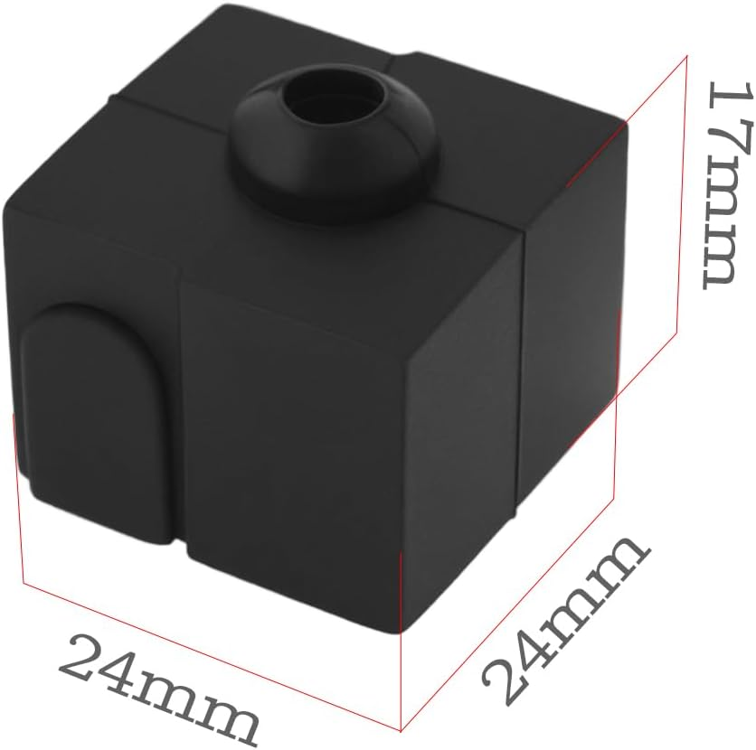 5Pcs 3D Printer Heated Block Silicone Cover 3D Printer Hotend Protective Cover Compatible with Ender 3 V3 SE Ender 5 S1 Ender 7 3D Printer Accessories image number 2