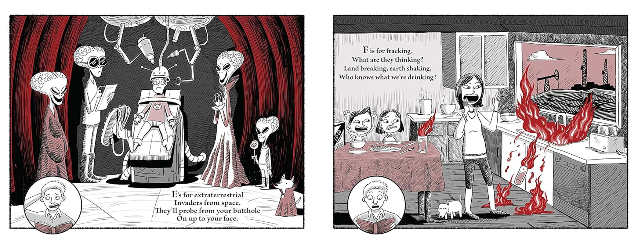 A Is for Asteroids, Z Is for Zombies: a Bedtime Book about the Coming Apocalypse image number 2