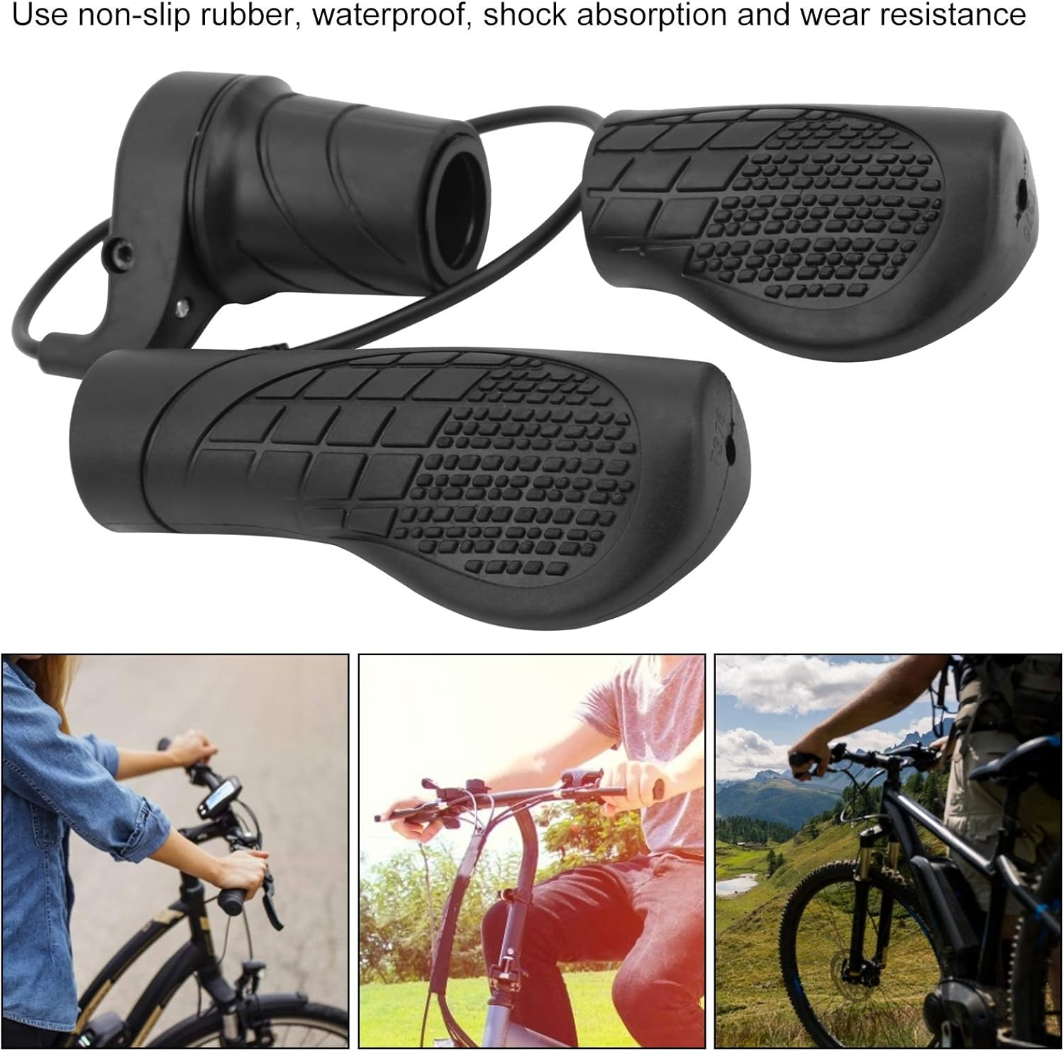 Electric Throttle, Half Twist Throttle Handlebar Grip Twist Speed Throttle E Bike Half Twist Throttle for Electric Bike Bike Scooter Turn Handle Modified Part Waterproof Joint 20X image number 3