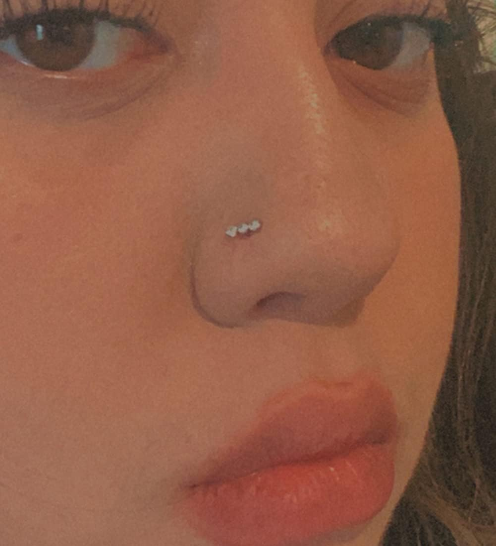 QWALIT Nose Piercing Kit Nose Ring Piercing Kit Self Nose Piercing Kit at Home Silver Black Gold Nose Piercing Kit with Nose Rings Disposable Nose Piercing Gun Kit