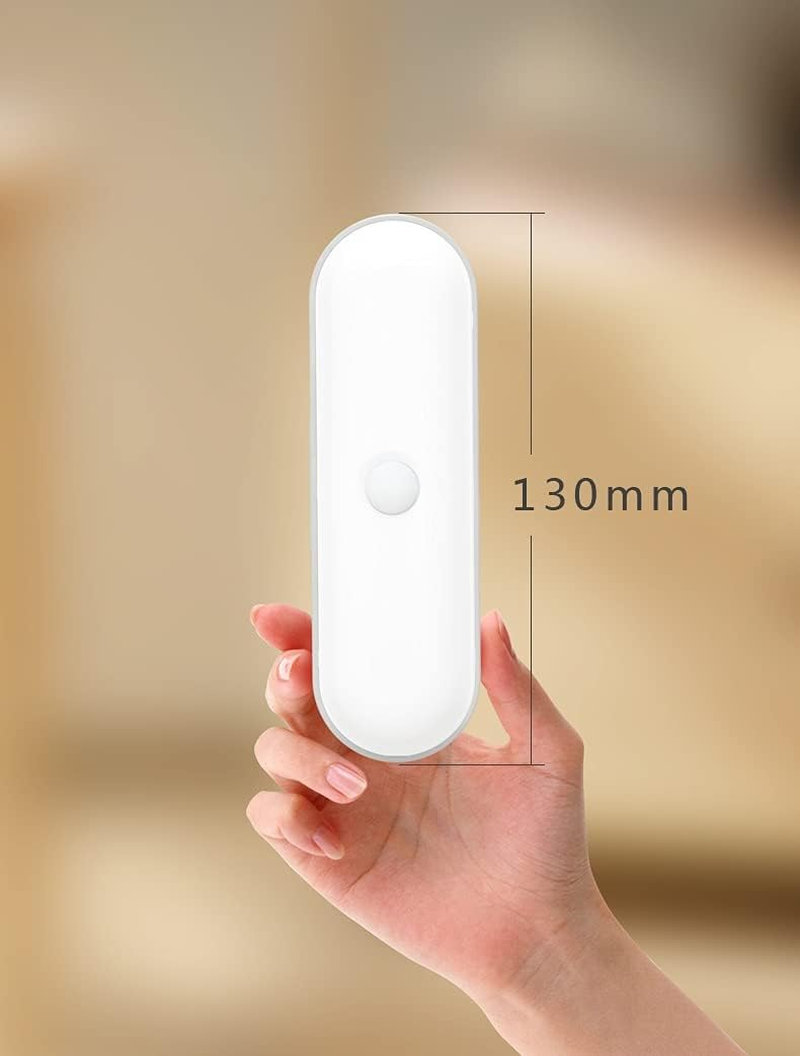 Vortex White SED-20-01 Step-Less Dimmable Magnet 5 Color Temperature Rechargeable Motion Sensor 2700K-6500K Easy Installation Wide Range of Application Mini-Usb Charging Portable LED Night Light image number 3