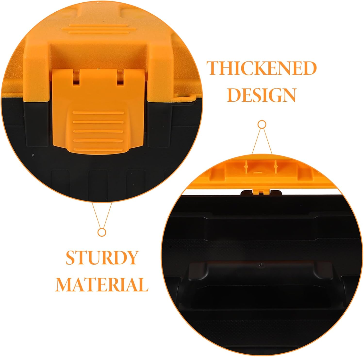 HOMSFOU Travel Gadget Organiser Plastic Tools Storage Box Lightweight Carrying Suitcase Luggage Storage Toolbox image number 4