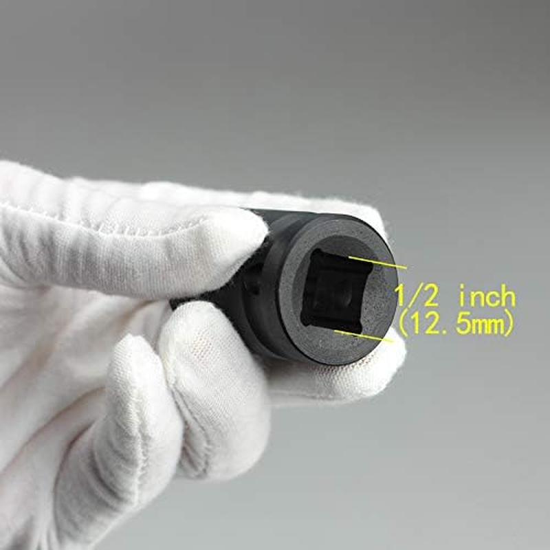 Impact Bit Socket SENRISE 1/2" 10 Mm 6-Point Impact Socket Universal Pneumatic Socket Wrench Head for Electric Impact Wrench Air Impact Wrench （Pack of 1） image number 3