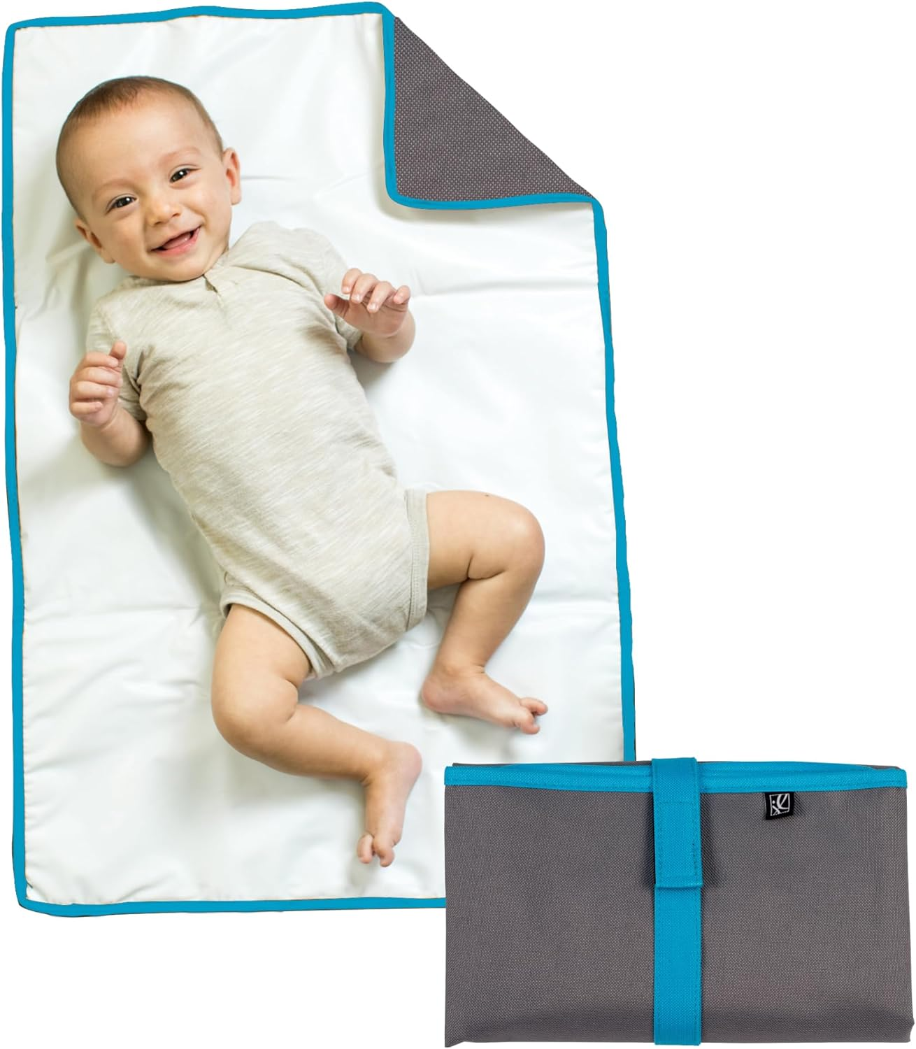 J.L. Childress Full Body Portable Baby Changing Pad, Fully Padded for Baby'S Comfort, Waterproof, Opens to 19" X 30", Camouflage