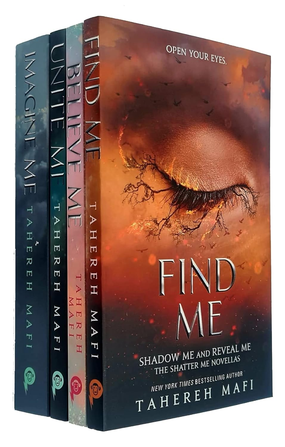 Shatter Me Series 4 Books Collection Set by Tahereh Mafi (Imagine Me, Find Me, Unite Me, Believe Me)