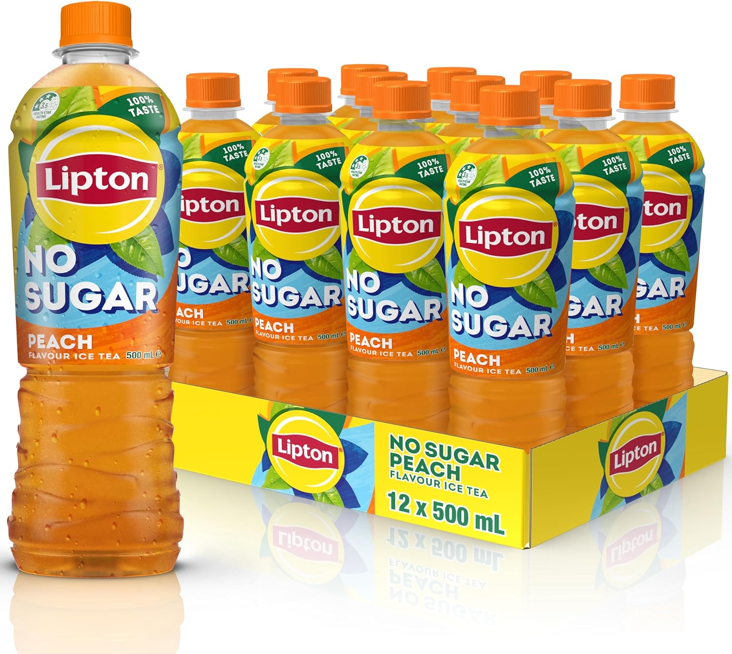 Lipton Ice Tea Peach No Sugar 500ML X 12 Pack