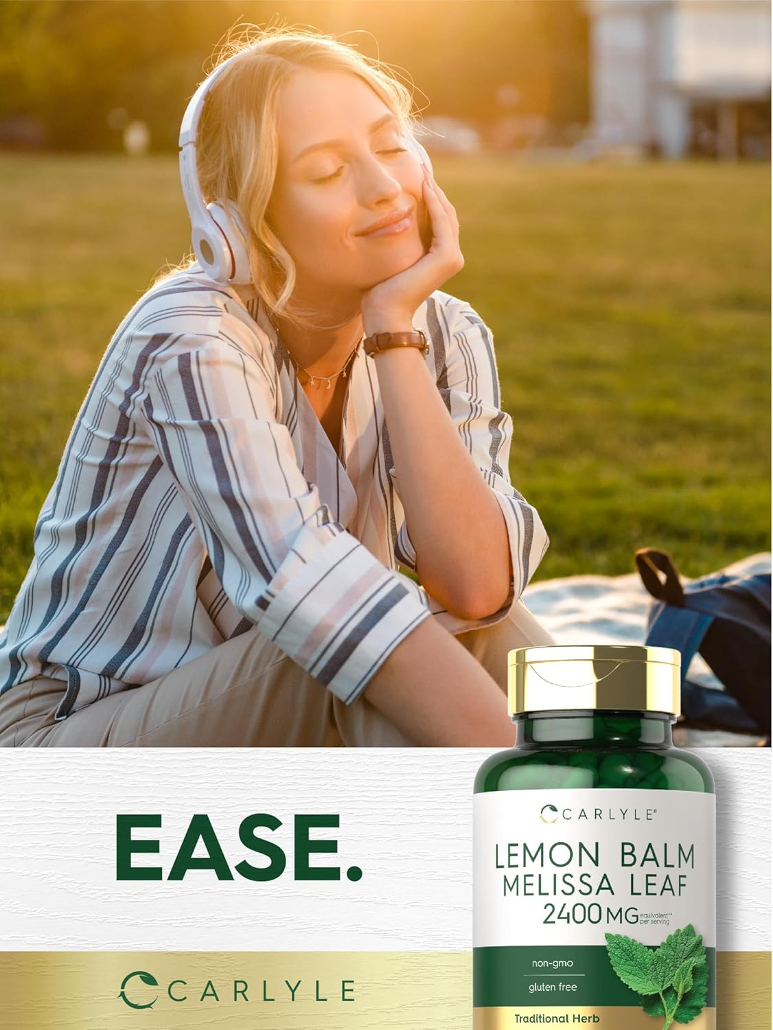 Lemon Balm | 2400Mg| 200 Capsules | Non-Gmo and Gluten Free Formula | Melissa Leaf Traditional Herbal Supplement | by Carlyle image number 6