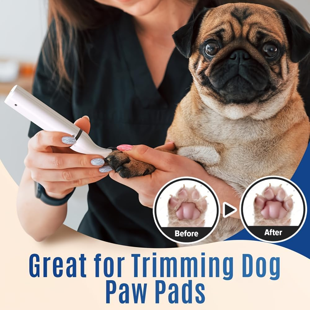 Dog Nail Grinder Set-Super Quiet Rechargeable-Pet Trimmer Nail Grinder Set-3 in 1 Electric Mini Pet Hair Shaver image number 3