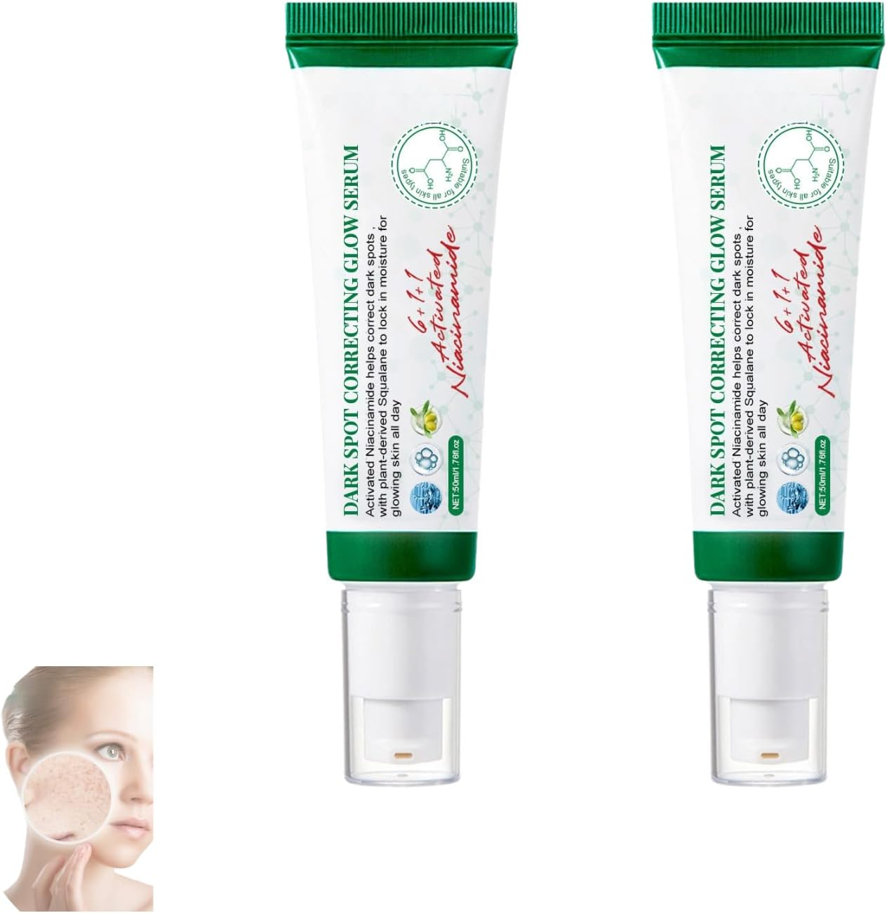 Dark Spot Correcting Glow Serum, Niacinamide Facial Serum for Dark Spot Remover, Brightening Serum for Hyperpigmentation, Hydrating Anti-Aging Face Serum, Moisturizing Skin Care for Uneven Tone (1Pcs)