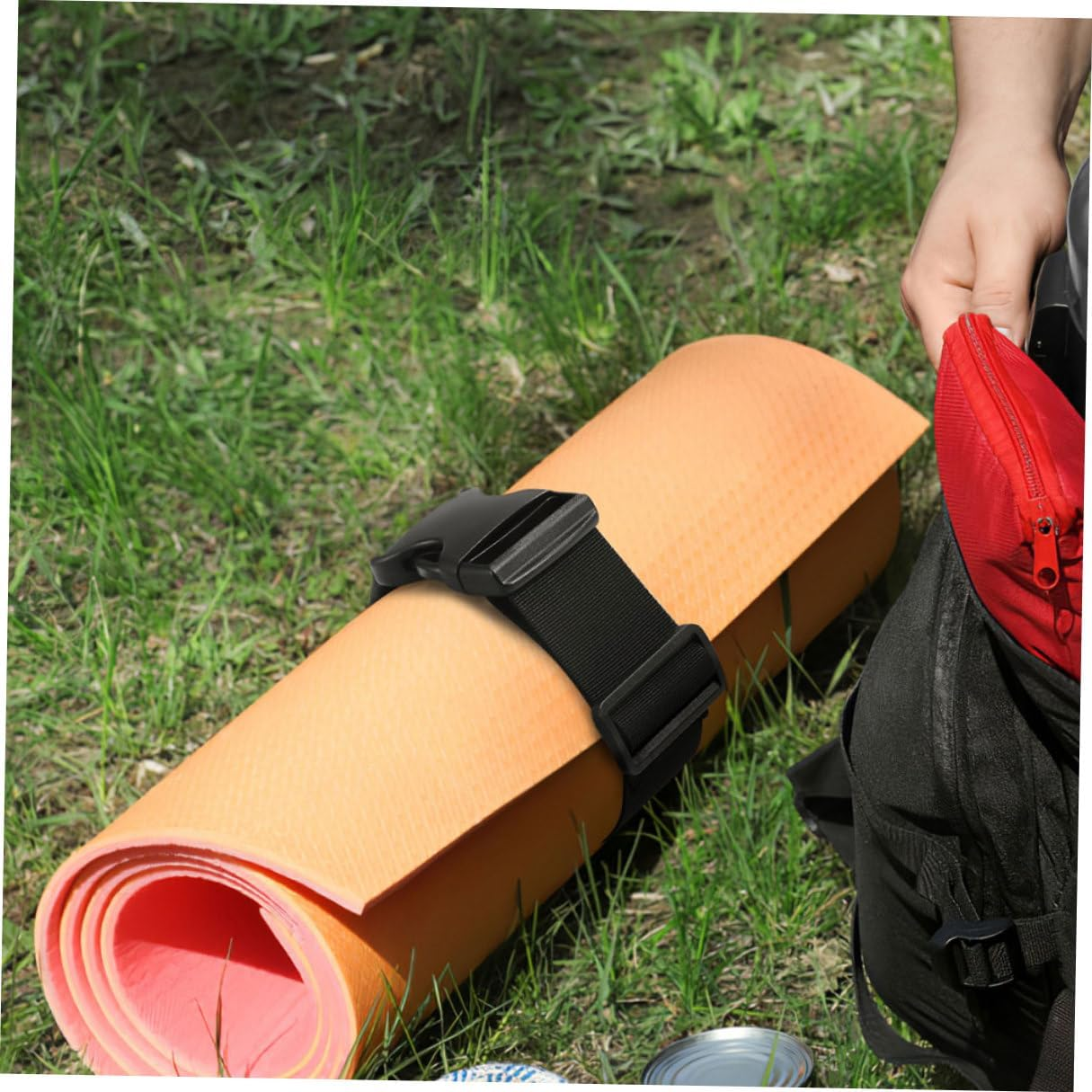 ASAKKURA 4Pcs Adjustable Nylon Buckle Straps Suitcase Fixing Straps Travel Luggage Belts for Backpack Replacement Outdoor Use 3Cm Wide X 100Cm Long image number 6