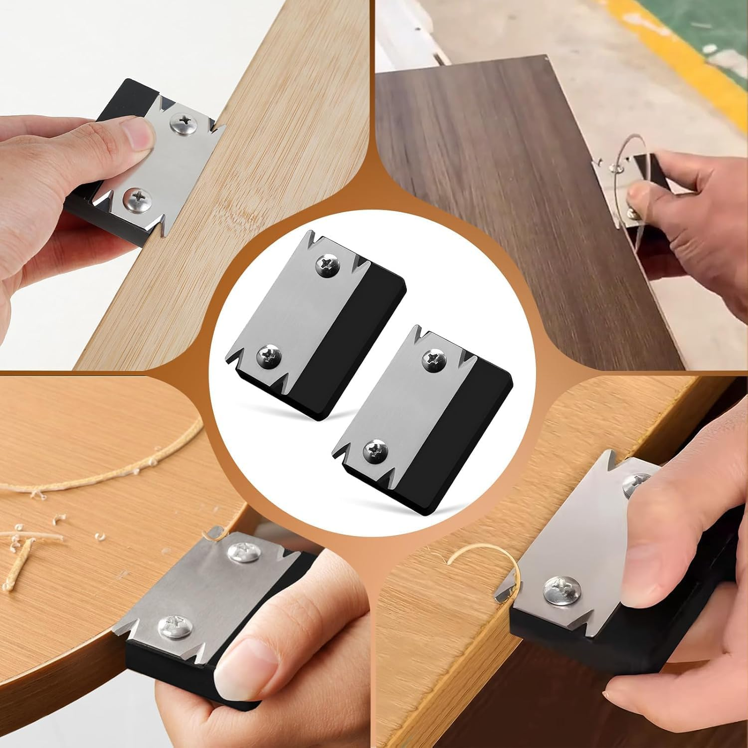 Edge Banding Trimmer,Upgraded Mini Edge Band Trimmer & Cutter,Edge Band Trimmer,Stainless Steel Blade Veneer Edge Trimmer for Woodworking, Durable Edgebanding Trimming Tool for Wood, Veneer, PVC, ABS image number 2