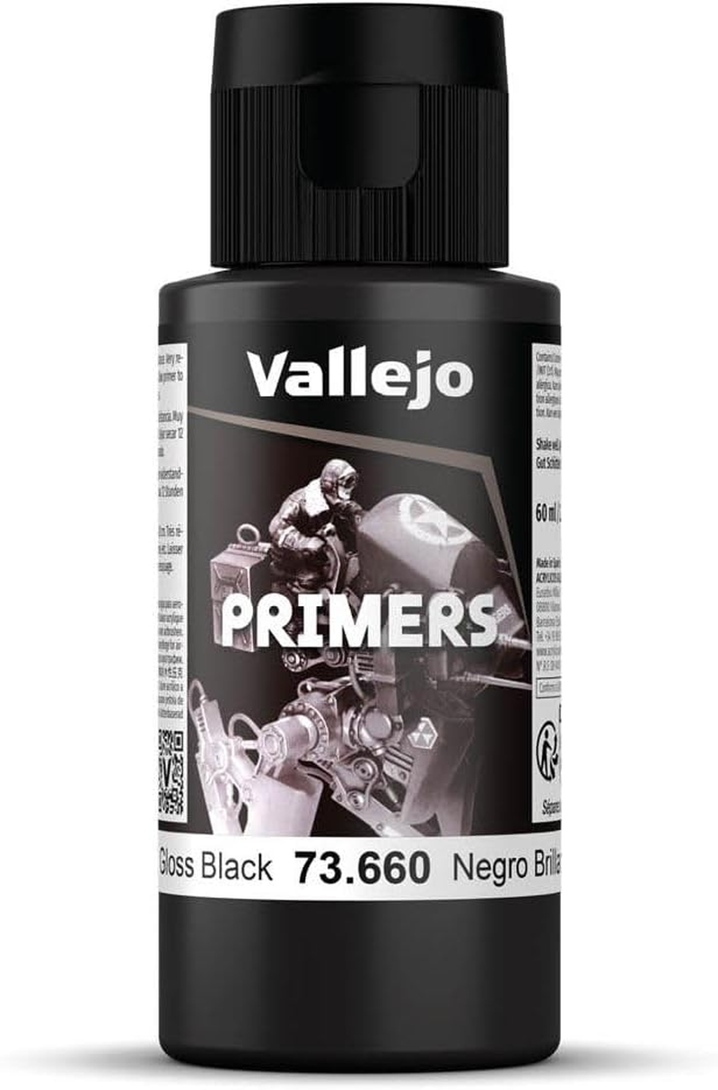 Vallejo 73660 Gloss Black Primer 60Ml