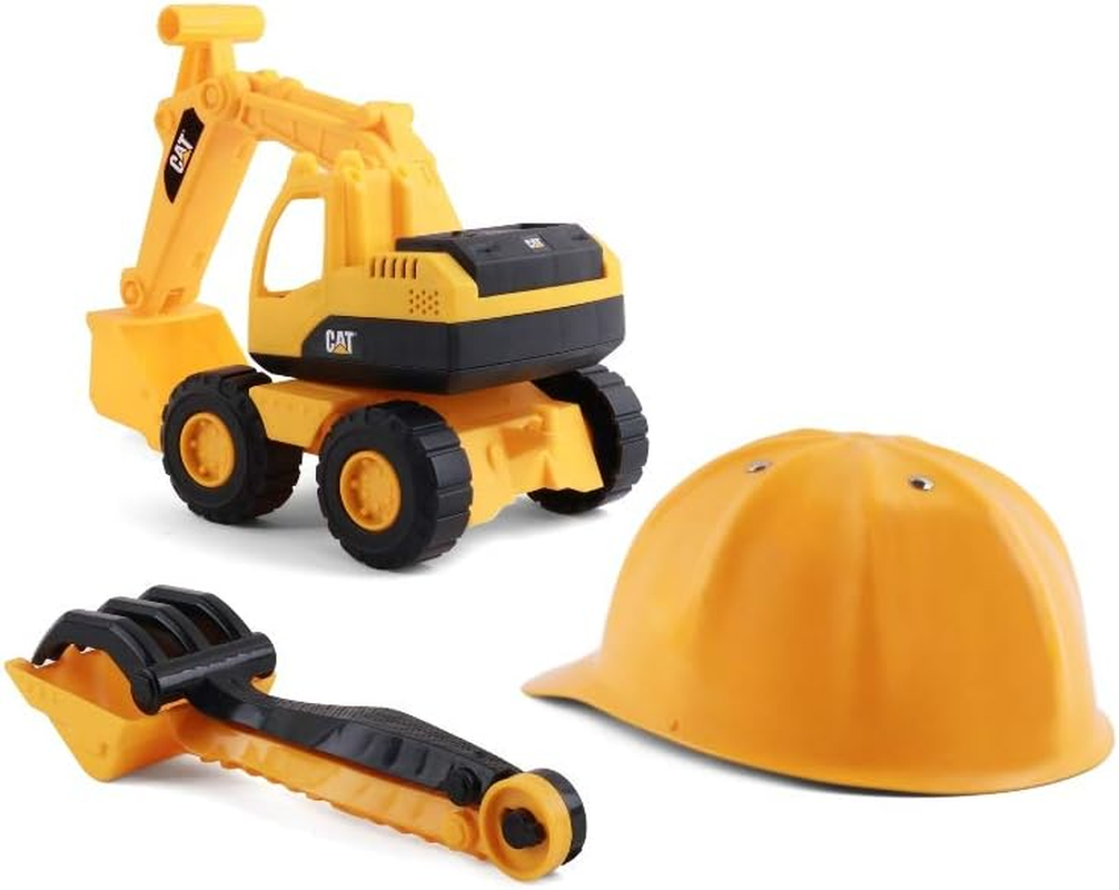 Cat Construction Fleet Sand Set Excavator Toy, 10-Inch image number 5