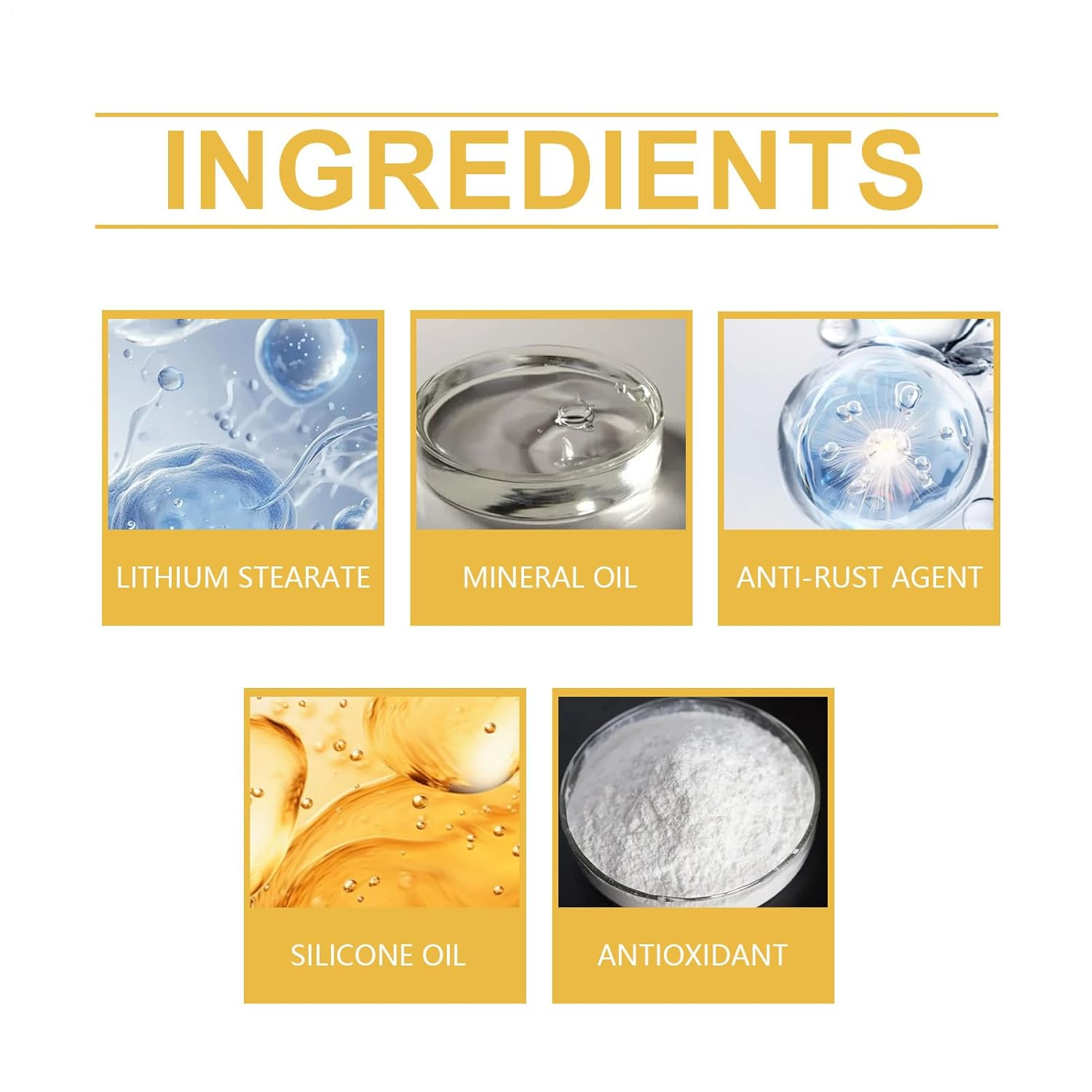 Wheel Bearing Grease,Multi-Purpose Car Lubricating - Heavy-Duty Lubricant 100G Maintenance for Chain Door Trailer Brake image number 1