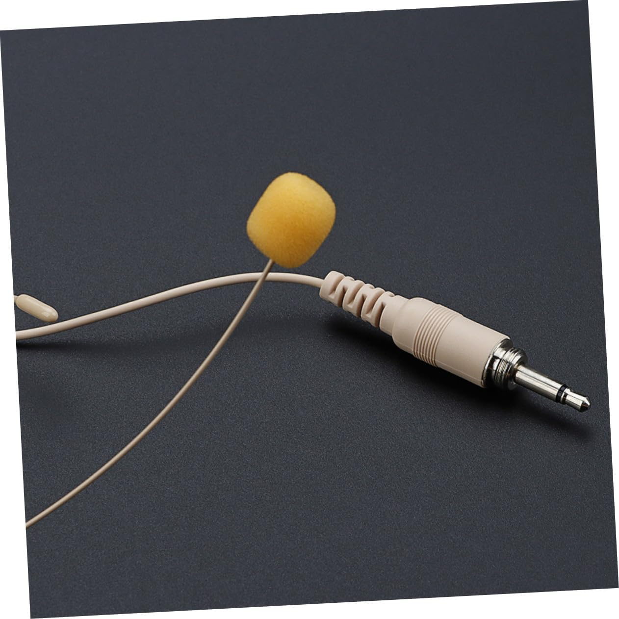 SECFOU Wired over Ear Headphones with Omnidirectional Microphone Comfortable Earhook Design Noise Cancelling Audio Headset for Gaming Office Customer Service Beige