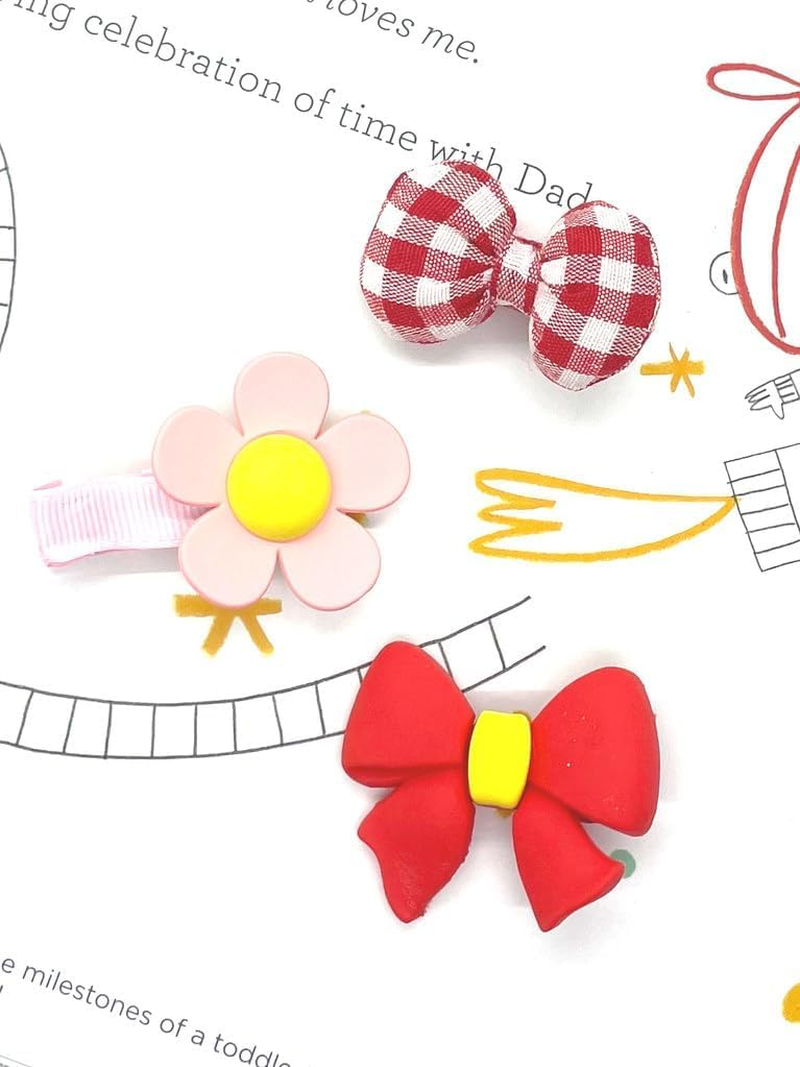 Hair Clips for Girls 18 Pcs No Slip Assorted Barrettes for Kids Bows Pink Red Cute Hair Accessories for Little Girls Teens Toddlers Child Kids Gifts image number 3