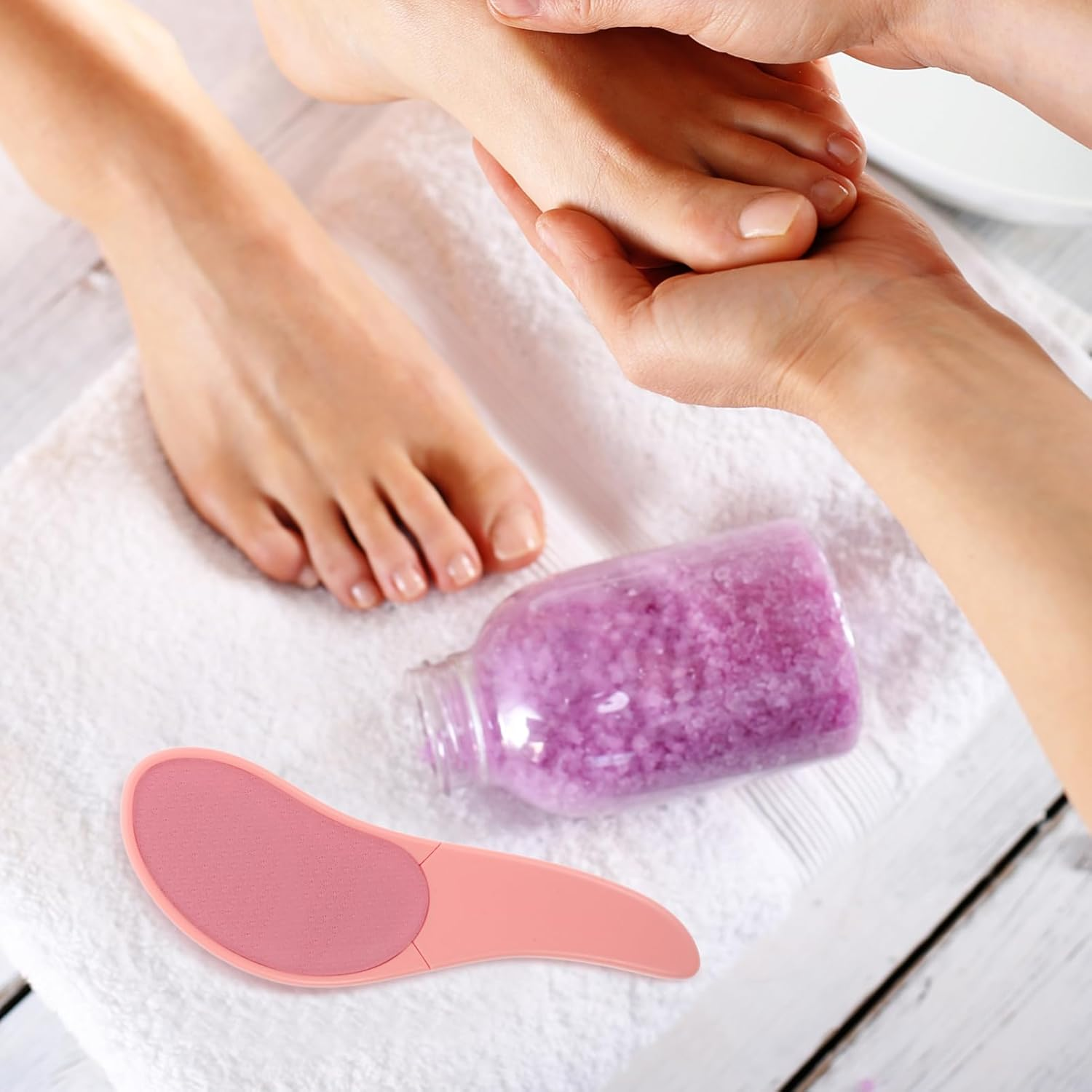 VICASKY Handheld Foot File Callus Remover for Dead Skin Removal Manual Foot Rubbing Board for Home Use image number 4